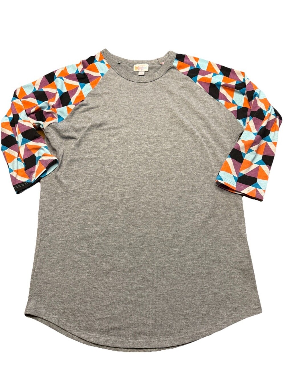 Lularoe Randy Size Medium Gray 3/4 sleeve